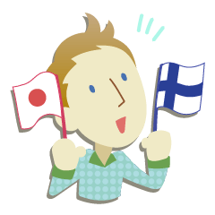 Moi! Finnish Japanese stickers!