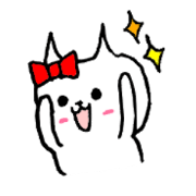 japanese pretty cat sticker