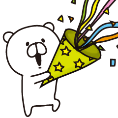 Sticker of a white bear vol.2