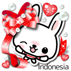 Bunny 3D Sticker ( Indonesian )