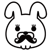 Mustache Rabbit Chan