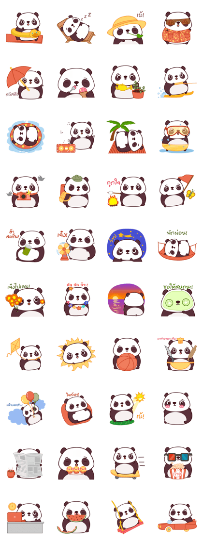 Malwynn the Panda Bear Cute Summer (TH)