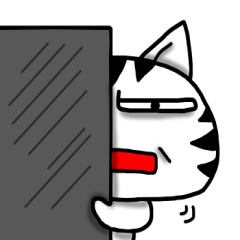 White cat sticker-4