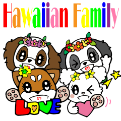 Hawaiian Family6 Love message English