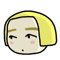 Immediate answer of the yellow bob hair – LINE stickers | LINE STORE