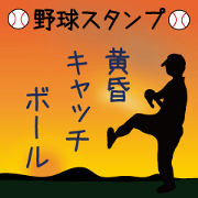 Let's play catch in the evening.