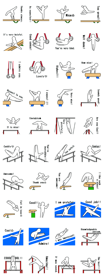 Apparatus gymnastics.a