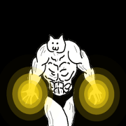 Interesting muscle cat
