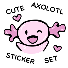 Axolotl Sticker Set