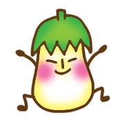 Funny White Eggplants Stickers
