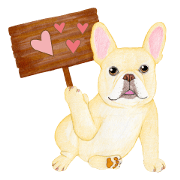 French Bulldog Sticker3