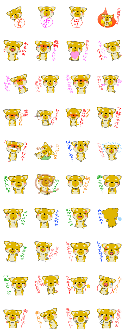 Dialect! The puppy from Hiroshima