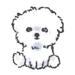 White cotton candy dog