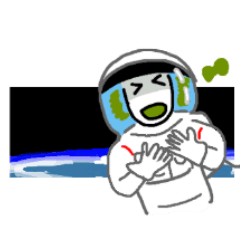 Astronaut's sticker(English)