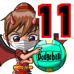 Dodgeball Devil 11 mask