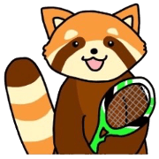 Let's play tennis with Lesser Panda!
