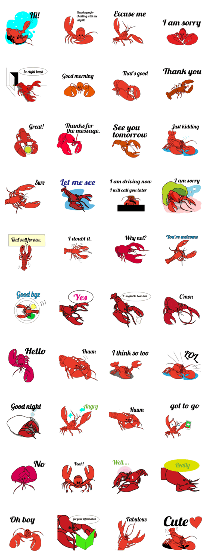 LOBSTER in English