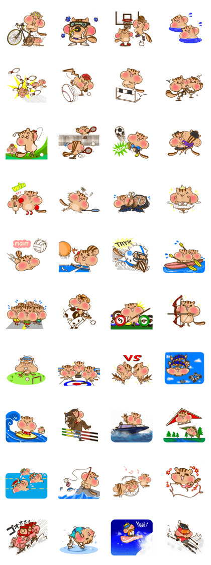 so cute squirrel sticker part4