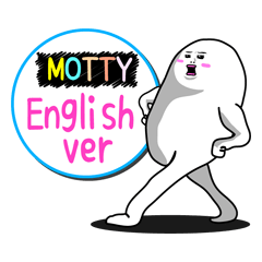 MOTTY's Sticker in English