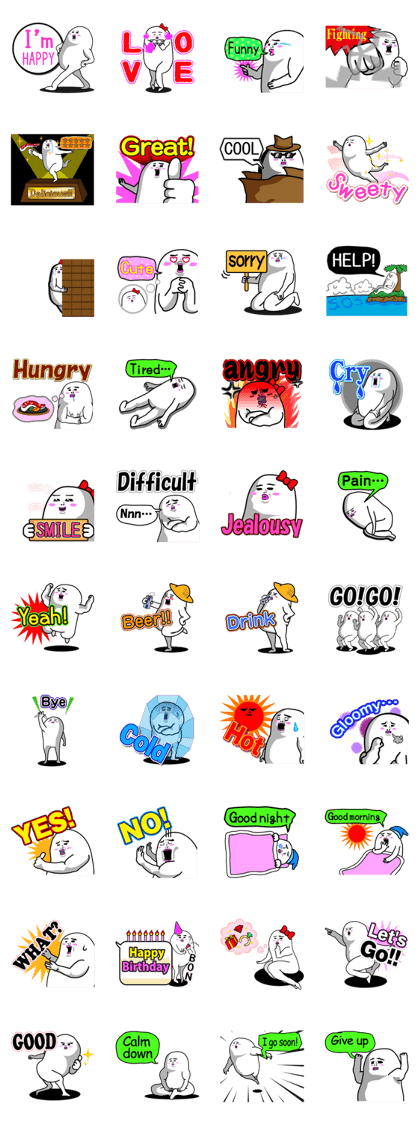 MOTTY's Sticker in English