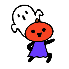 Mr.halloween pumpkin & Mr.ghost