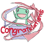 StrawberryFrog to convey Congratulations