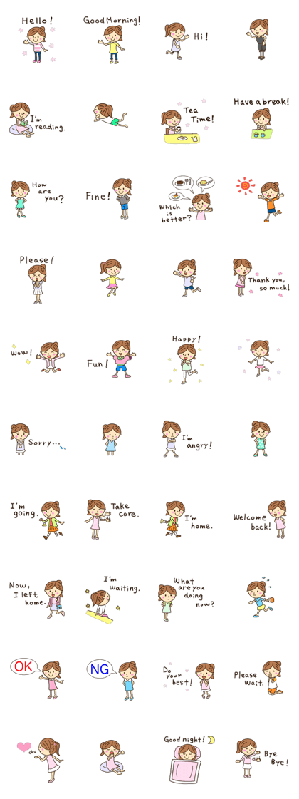 Girls Sticker 1