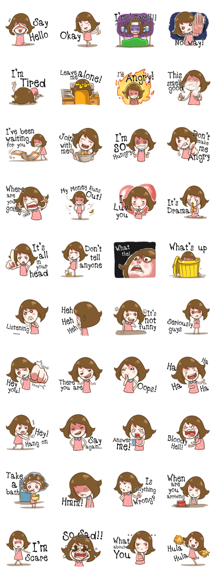 Various mood girl (EN)