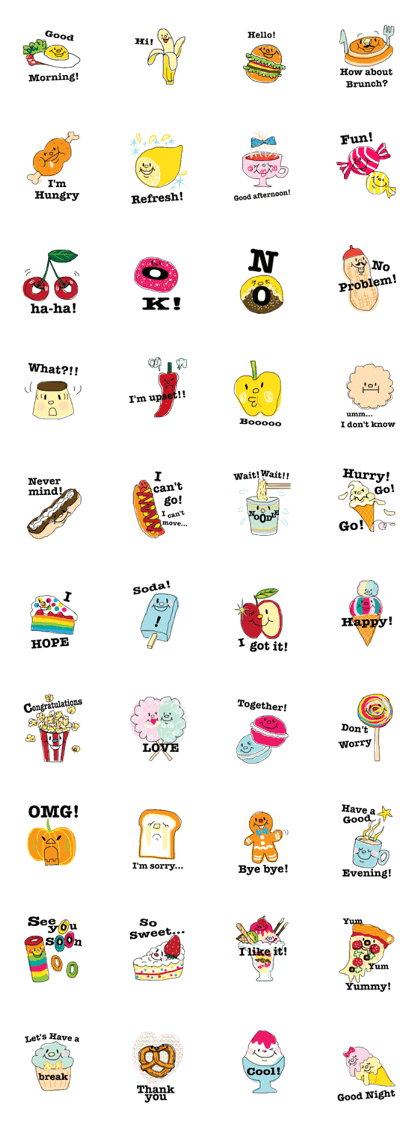 sweets deco message