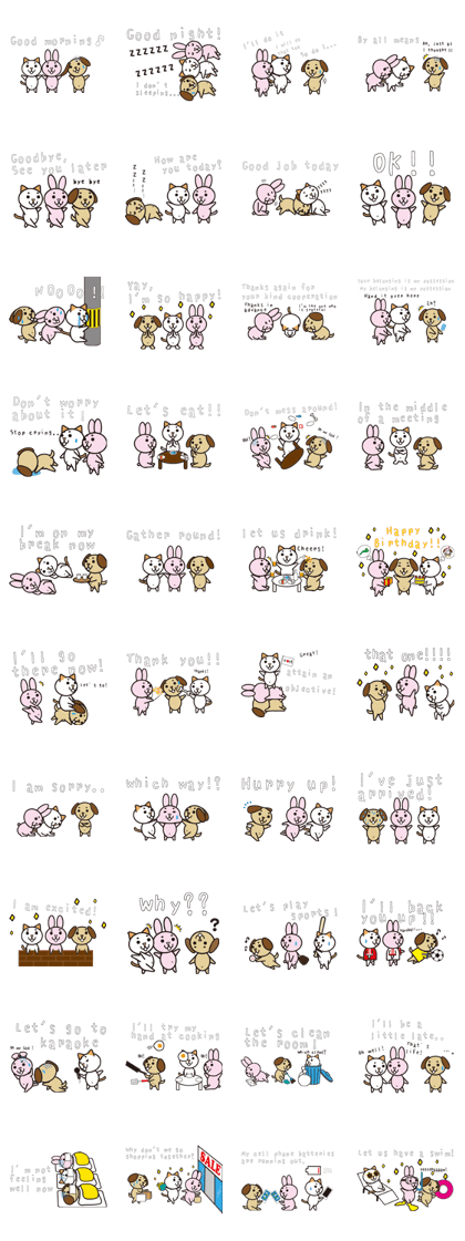 NEKOMAROSAN,USAMAROSAN and INUMAROSAN.E1