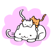 Cute sticker for cat owner