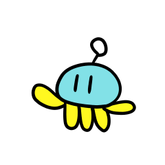 Jellyfish with the antenna