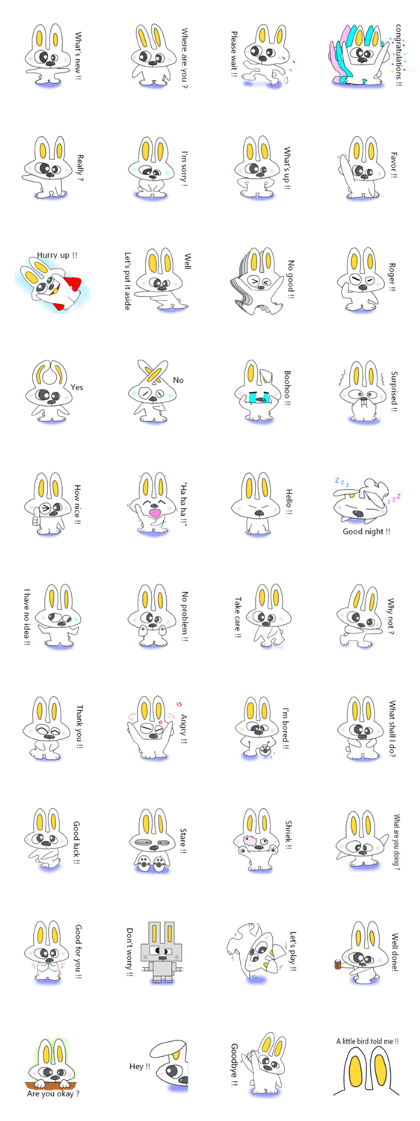 Cute rabbit "Pyonta" English version
