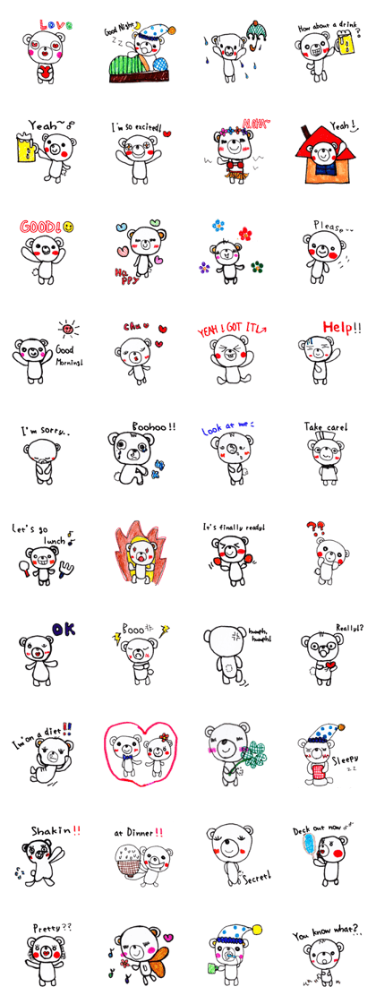 Polar bear red cheeks Eng ver.