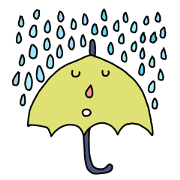 Rainy days Stickers.