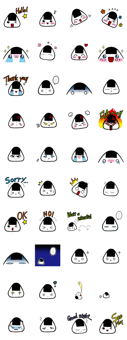 Onigiri(rice ball)chan Sticker