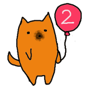 Around the mouth is black dog 2