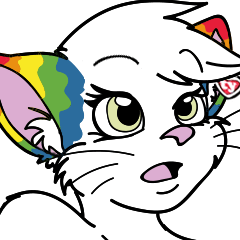 chichi the rainbow kitty