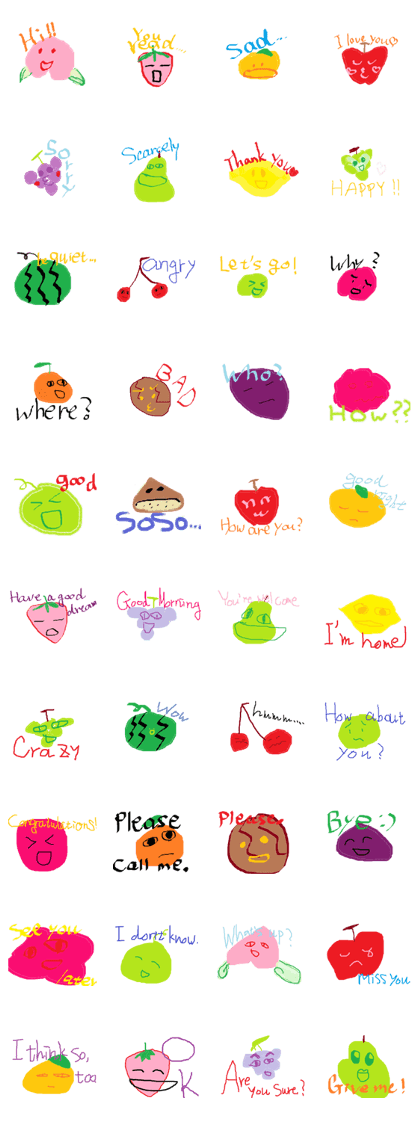Easy English speaker, fruits!!