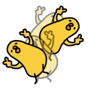 Yellow birds cheering group