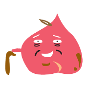 peach with red bean
