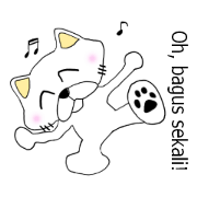 Cute cat Nyan-ta ful Indonesia version