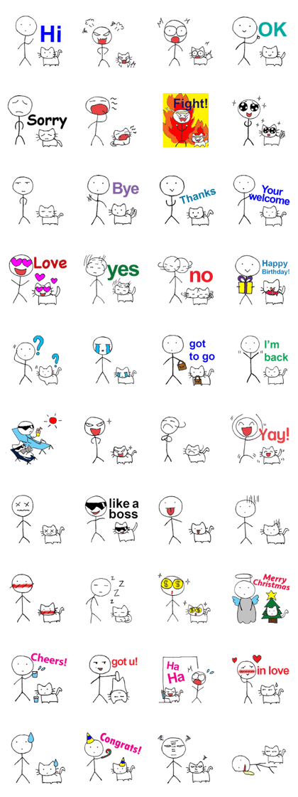 The stickman and the cat (EN)
