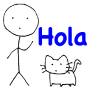 The stickman and the cat (Espanol)