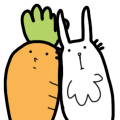 Rabbit and carrots