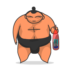 Sumo Wrestler Sticker 01