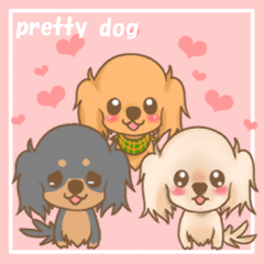 Pretty dachs dog sticker