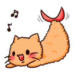 Fried Prawn with Cat Ears