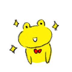 Lucky yellow frog