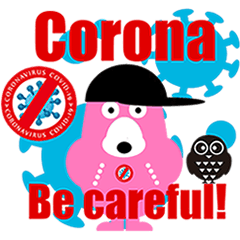 Pink Bear Corona Virus Measures